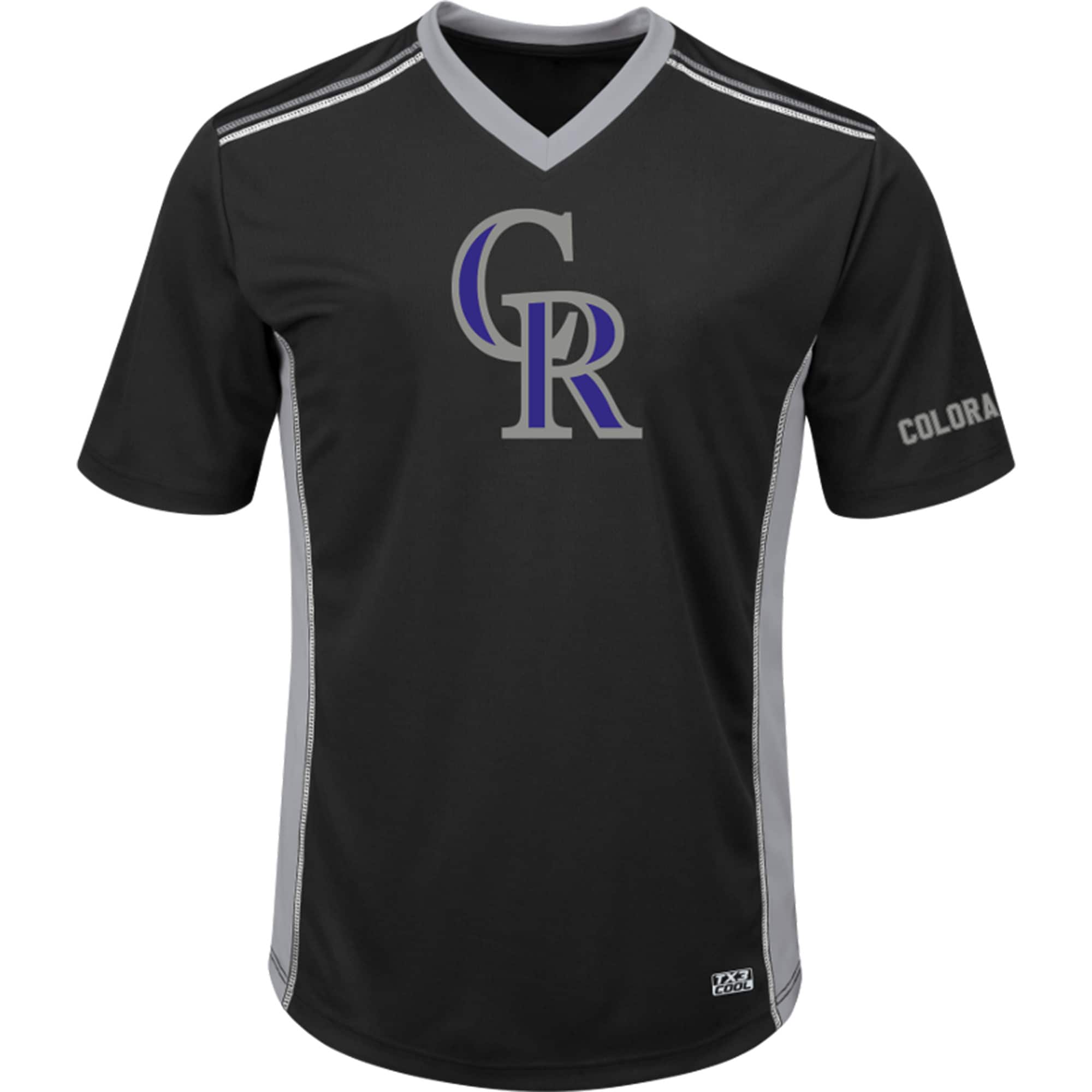 Men's Majestic Black/Gray Colorado Rockies Big \u0026 Tall Memorable Moments T-Shirt